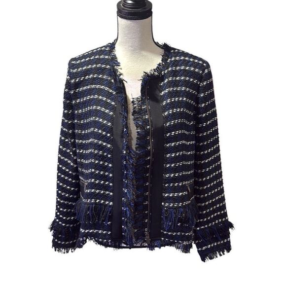 NWOT Halogen raw edge tweed jacket - Picture 2 of 10